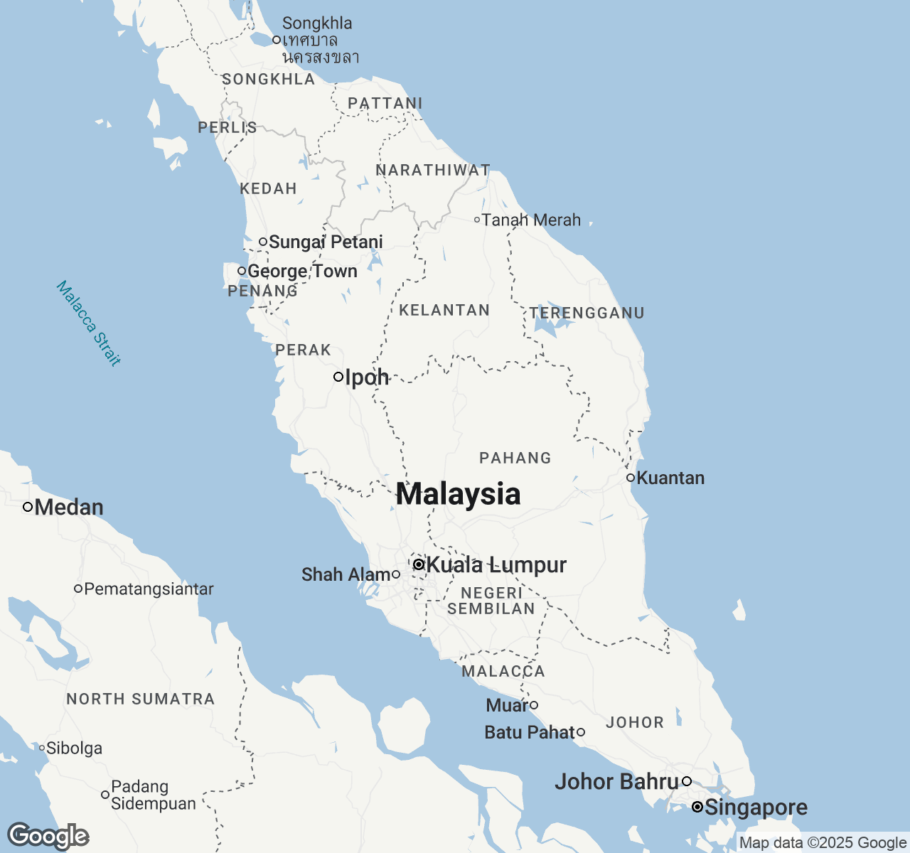 Map of Malaysia
